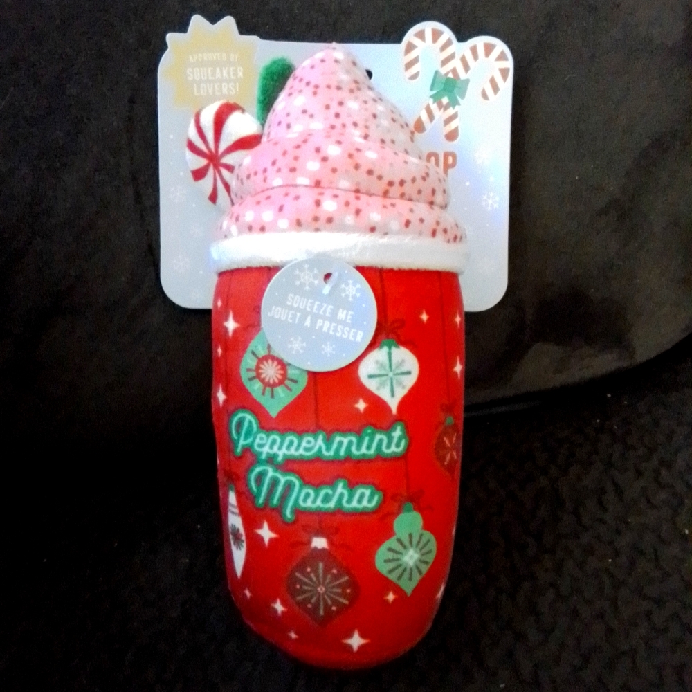 Fringe Studio "Peppermint Mocha" Dog Squeaker Toy